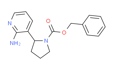CAS No. 1352505-53-3, Benzyl 2-(2-aminopyridin-3-yl)pyrrolidine-1-carboxylate