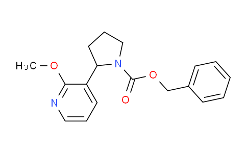CAS No. 1352534-98-5, Benzyl 2-(2-methoxypyridin-3-yl)pyrrolidine-1-carboxylate
