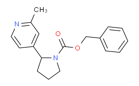 CAS No. 1352493-70-9, Benzyl 2-(2-methylpyridin-4-yl)pyrrolidine-1-carboxylate