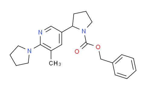 1352492-46-6 | Benzyl 2-(5-methyl-6-(pyrrolidin-1-yl)pyridin-3-yl)pyrrolidine-1-carboxylate