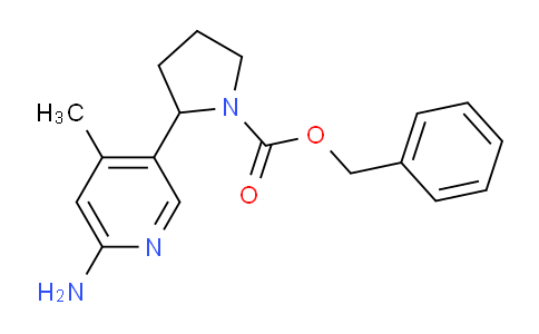 CAS No. 1352511-79-5, Benzyl 2-(6-amino-4-methylpyridin-3-yl)pyrrolidine-1-carboxylate