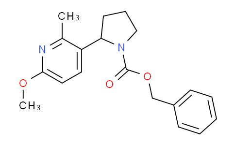 CAS No. 1352541-47-9, Benzyl 2-(6-methoxy-2-methylpyridin-3-yl)pyrrolidine-1-carboxylate