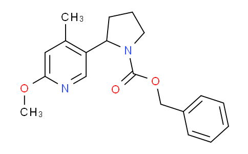 CAS No. 1352497-45-0, Benzyl 2-(6-methoxy-4-methylpyridin-3-yl)pyrrolidine-1-carboxylate
