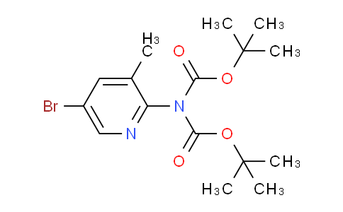 CAS No. 497159-91-8, Di-tert-butyl [5-bromo-3-methylpyridin-2-yl]imidodicarbonate