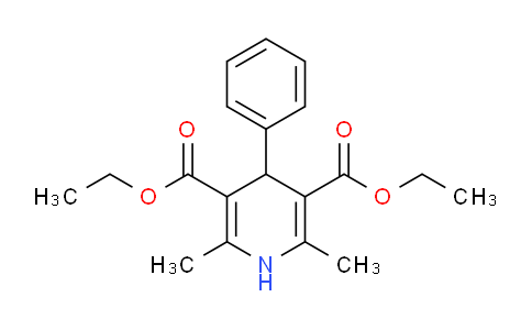 CAS No. 1165-06-6, Diethyl 2,6-dimethyl-4-phenyl-1,4-dihydropyridine-3,5-dicarboxylate