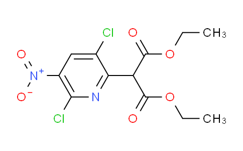 CAS No. 136888-77-2, Diethyl 2-(3,6-dichloro-5-nitropyridin-2-yl)malonate