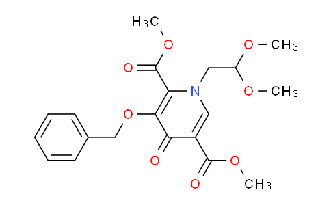 CAS No. 1357289-08-7, Dimethyl 3-(benzyloxy)-1-(2,2-dimethoxyethyl)-4-oxo-1,4-dihydropyridine-2,5-dicarboxylate
