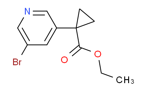 CAS No. 1416440-12-4, Ethyl 1-(5-bromopyridin-3-yl)cyclopropanecarboxylate