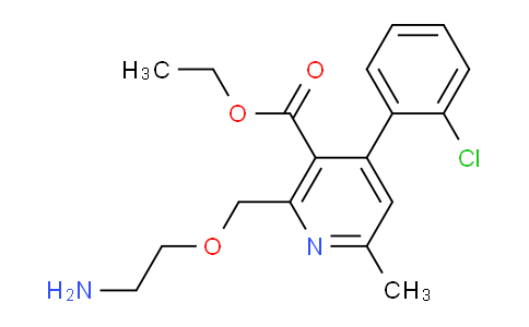 CAS No. 113994-36-8, Ethyl 2-((2-aminoethoxy)methyl)-4-(2-chlorophenyl)-6-methylnicotinate