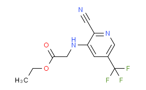CAS No. 1449117-68-3, Ethyl 2-((2-cyano-5-(trifluoromethyl)pyridin-3-yl)amino)acetate