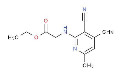 CAS No. 1053659-98-5, Ethyl 2-((3-cyano-4,6-dimethylpyridin-2-yl)amino)acetate