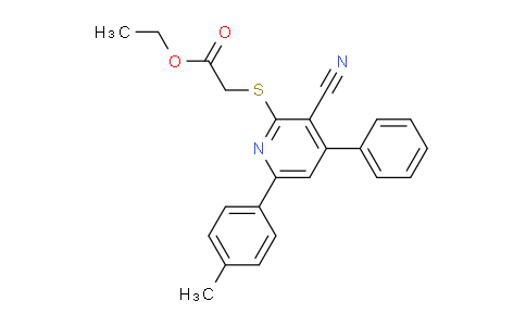 CAS No. 94360-76-6, Ethyl 2-((3-cyano-4-phenyl-6-(p-tolyl)pyridin-2-yl)thio)acetate