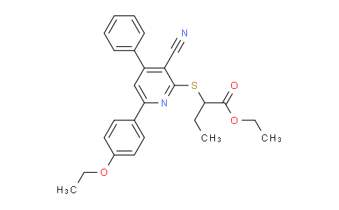 CAS No. 332375-88-9, Ethyl 2-((3-cyano-6-(4-ethoxyphenyl)-4-phenylpyridin-2-yl)thio)butanoate