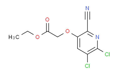 CAS No. 1654021-72-3, Ethyl 2-((5,6-dichloro-2-cyanopyridin-3-yl)oxy)acetate