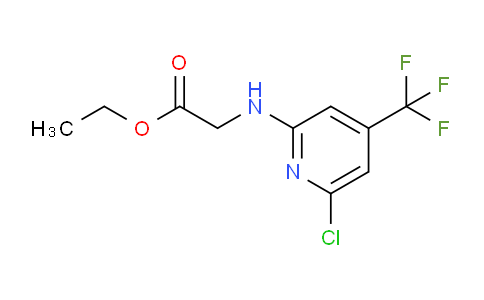 CAS No. 1208081-82-6, Ethyl 2-((6-chloro-4-(trifluoromethyl)pyridin-2-yl)amino)acetate