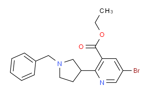 CAS No. 1706447-15-5, Ethyl 2-(1-benzylpyrrolidin-3-yl)-5-bromonicotinate