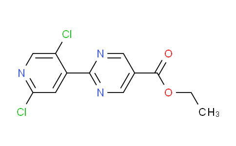 CAS No. 1416439-90-1, Ethyl 2-(2,5-dichloropyridin-4-yl)pyrimidine-5-carboxylate
