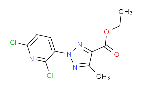 CAS No. 1431727-79-5, Ethyl 2-(2,6-dichloropyridin-3-yl)-5-methyl-2H-1,2,3-triazole-4-carboxylate