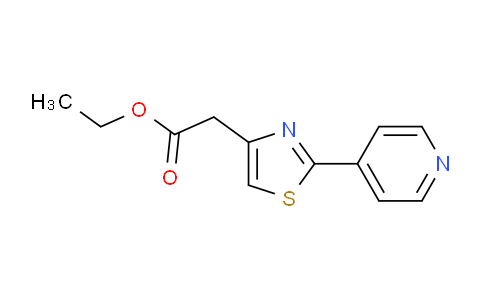 CAS No. 80653-68-5, Ethyl 2-(2-(pyridin-4-yl)thiazol-4-yl)acetate