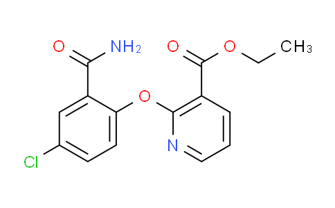 CAS No. 1160264-40-3, Ethyl 2-(2-carbamoyl-4-chlorophenoxy)nicotinate