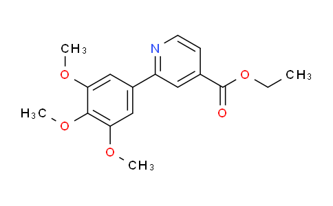 CAS No. 427885-83-4, Ethyl 2-(3,4,5-trimethoxyphenyl)isonicotinate