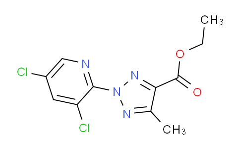 CAS No. 1431728-58-3, Ethyl 2-(3,5-dichloropyridin-2-yl)-5-methyl-2H-1,2,3-triazole-4-carboxylate