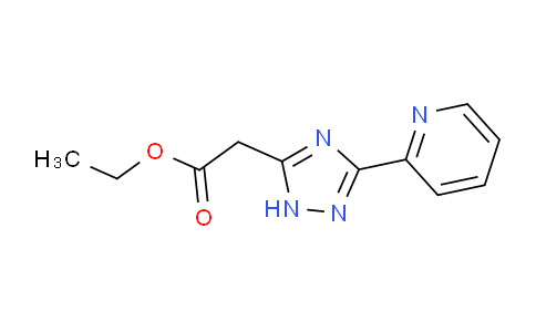 CAS No. 1018057-24-3, Ethyl 2-(3-(pyridin-2-yl)-1H-1,2,4-triazol-5-yl)acetate