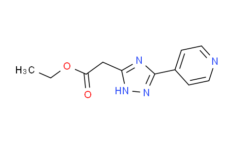 CAS No. 320419-38-3, Ethyl 2-(3-(pyridin-4-yl)-1H-1,2,4-triazol-5-yl)acetate