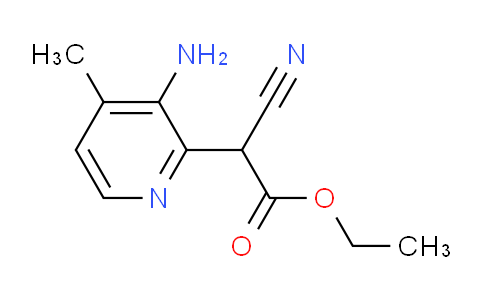 CAS No. 56057-22-8, Ethyl 2-(3-amino-4-methylpyridin-2-yl)-2-cyanoacetate