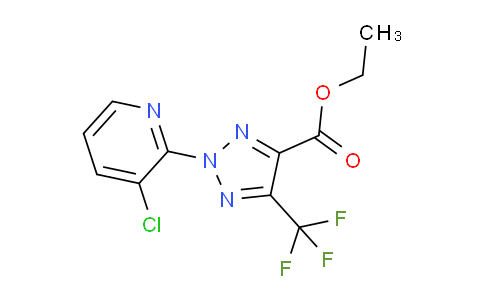 CAS No. 1431729-27-9, Ethyl 2-(3-chloropyridin-2-yl)-5-(trifluoromethyl)-2H-1,2,3-triazole-4-carboxylate