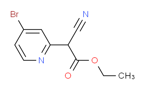 CAS No. 1346809-59-3, Ethyl 2-(4-bromopyridin-2-yl)-2-cyanoacetate