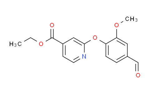 CAS No. 1415719-30-0, Ethyl 2-(4-formyl-2-methoxyphenoxy)isonicotinate