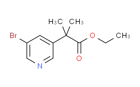 CAS No. 1404367-21-0, Ethyl 2-(5-bromopyridin-3-yl)-2-methylpropanoate