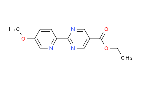 CAS No. 1447606-14-5, Ethyl 2-(5-methoxypyridin-2-yl)pyrimidine-5-carboxylate