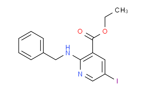 CAS No. 1190198-19-6, Ethyl 2-(benzylamino)-5-iodonicotinate