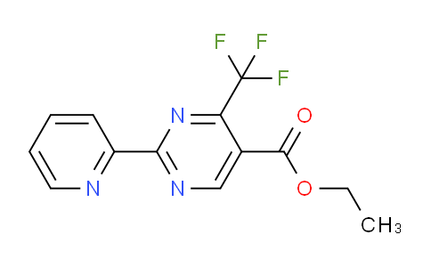 CAS No. 866132-66-3, Ethyl 2-(pyridin-2-yl)-4-(trifluoromethyl)pyrimidine-5-carboxylate