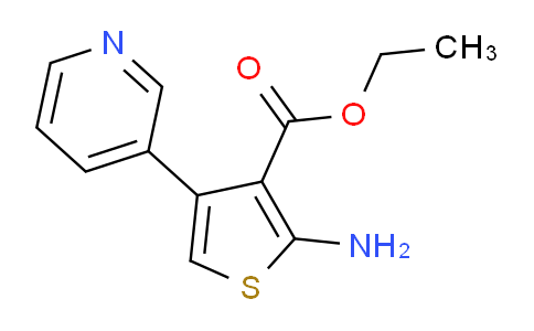 CAS No. 331975-81-6, Ethyl 2-amino-4-(pyridin-3-yl)thiophene-3-carboxylate