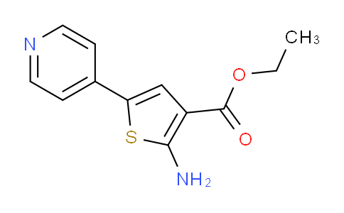 CAS No. 139355-52-5, Ethyl 2-amino-5-(pyridin-4-yl)thiophene-3-carboxylate
