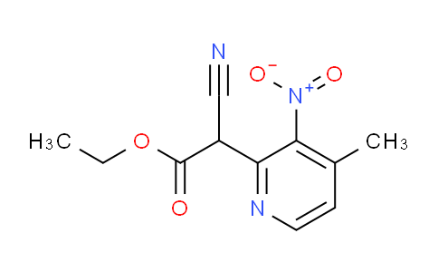 CAS No. 56057-20-6, Ethyl 2-cyano-2-(4-methyl-3-nitropyridin-2-yl)acetate