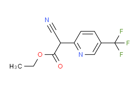 CAS No. 923148-75-8, Ethyl 2-cyano-2-(5-(trifluoromethyl)pyridin-2-yl)acetate