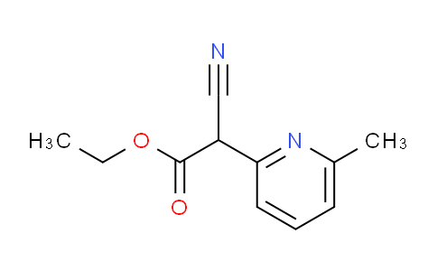 CAS No. 91350-99-1, Ethyl 2-cyano-2-(6-methylpyridin-2-yl)acetate