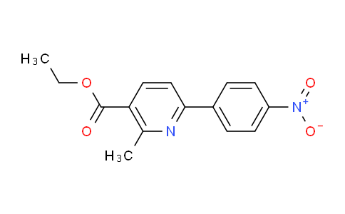 CAS No. 100970-07-8, Ethyl 2-methyl-6-(4-nitrophenyl)nicotinate