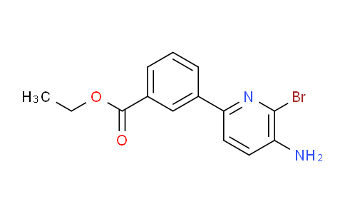 CAS No. 1258391-91-1, Ethyl 3-(5-amino-6-bromopyridin-2-yl)benzoate