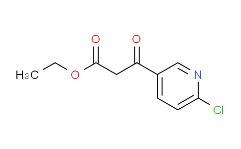 CAS No. 216317-64-5, Ethyl 3-(6-chloropyridin-3-yl)-3-oxopropanoate