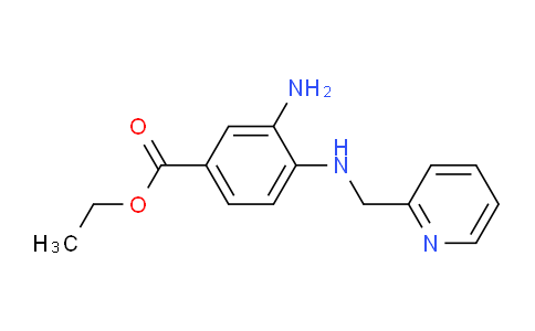 CAS No. 1220035-82-4, Ethyl 3-amino-4-((pyridin-2-ylmethyl)amino)benzoate