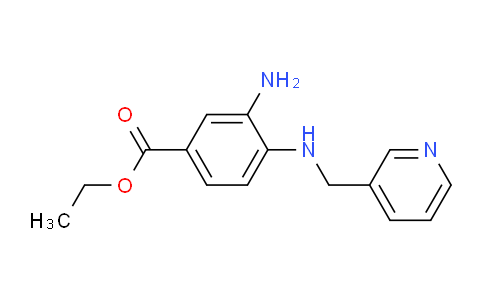 CAS No. 1220035-34-6, Ethyl 3-amino-4-((pyridin-3-ylmethyl)amino)benzoate