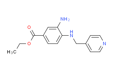 CAS No. 1220018-24-5, Ethyl 3-amino-4-((pyridin-4-ylmethyl)amino)benzoate