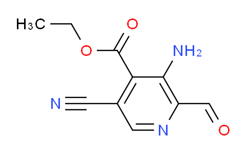 CAS No. 99185-85-0, Ethyl 3-amino-5-cyano-2-formylisonicotinate