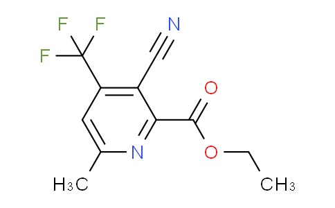 CAS No. 1565827-82-8, Ethyl 3-cyano-6-methyl-4-(trifluoromethyl)picolinate