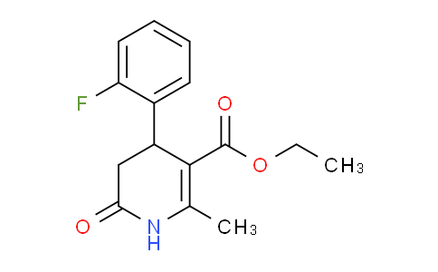 CAS No. 303139-43-7, Ethyl 4-(2-fluorophenyl)-2-methyl-6-oxo-1,4,5,6-tetrahydropyridine-3-carboxylate